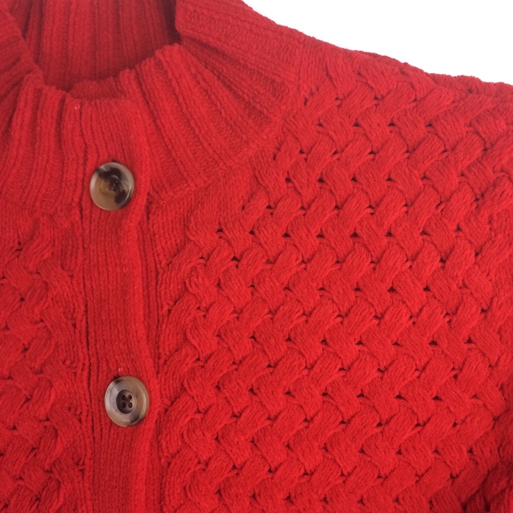 J. Jill Chenille Basket Weave Cardigan - Picture 5 of 8